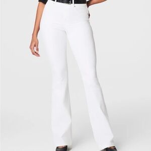 SPANX Women's Crisp White Flare Jeans